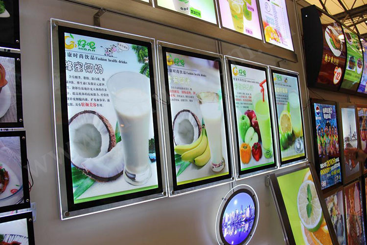 LED水晶灯箱 点餐灯箱