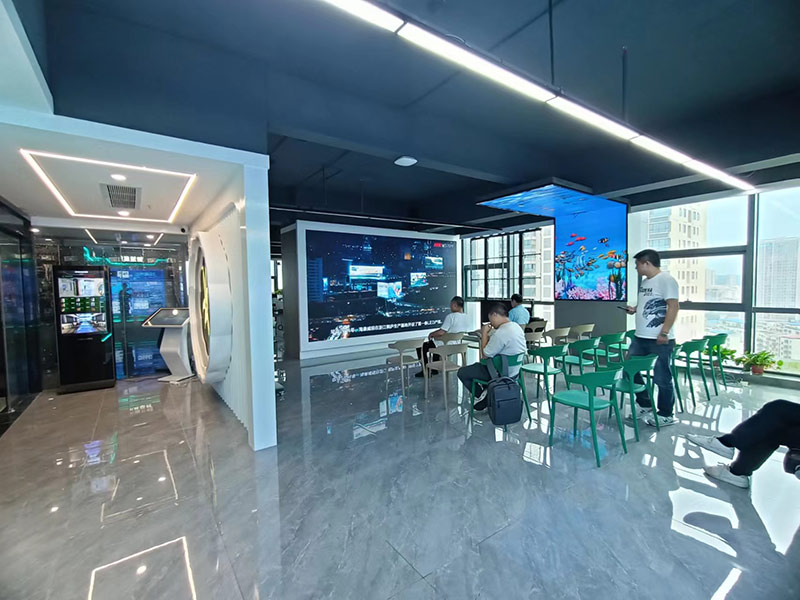 长沙某国有企业莅临湖南争鸣光电参观考察led显示屏系列产品